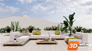 Outdoor Sofa Skp Files